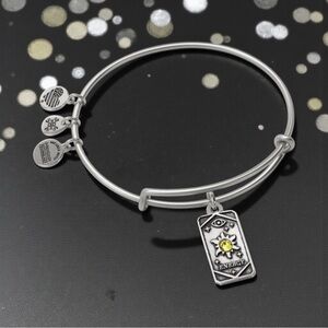 ☀️ALEX AND ANI☀️Energy Sun Oracle Charm Bangle Bracelet in Rafaelian Silver/EUC